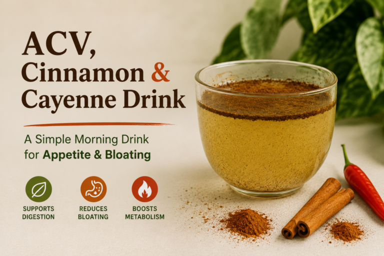 ACV cinnamon cayenne drink