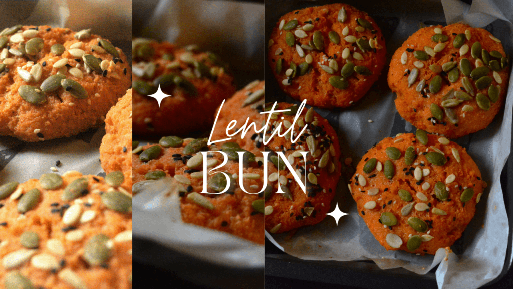 high protein lentil buns