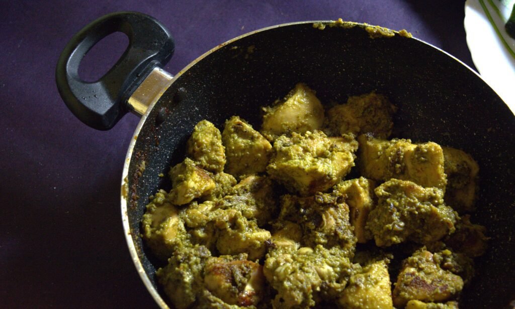 spinach chicken curry