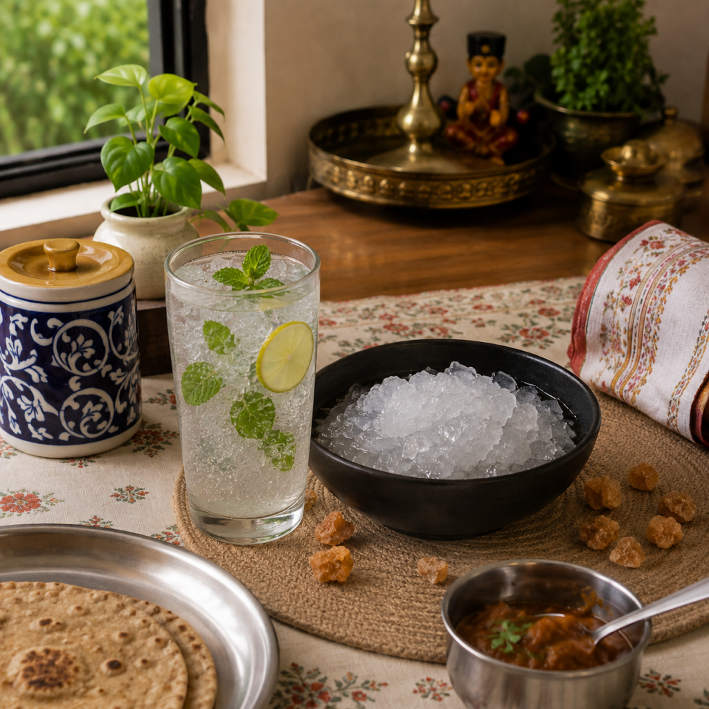 Gond Katira and Chia Seed Drink