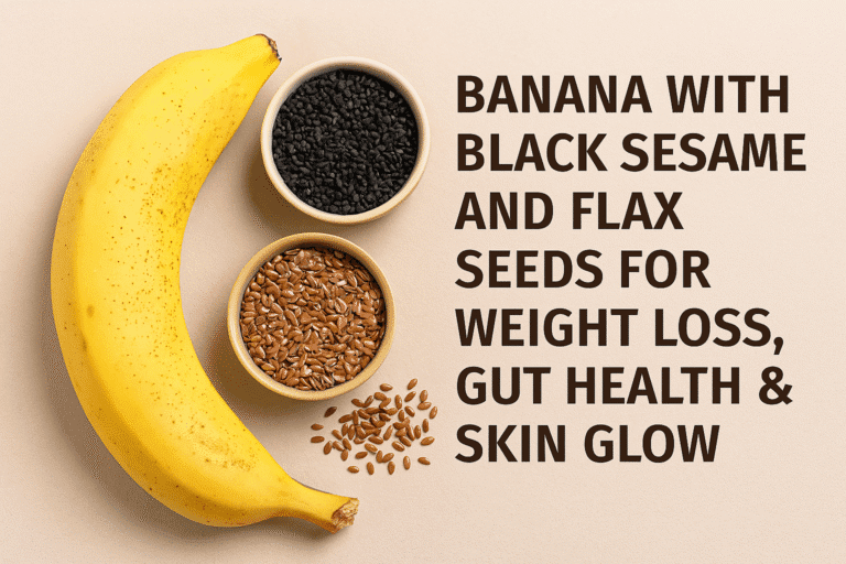 banana black sesame flaxseed remedy