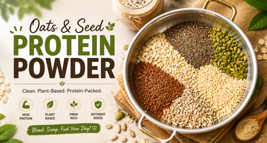 oats and seed protein powder