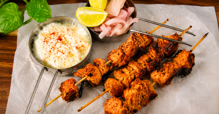 High Protein Chicken Skewers