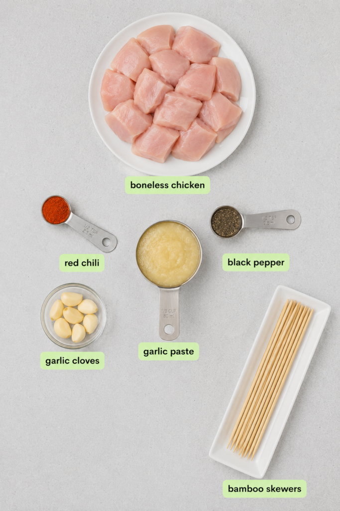 High Protein Chicken Skewers