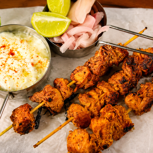 high protein chicken skewers