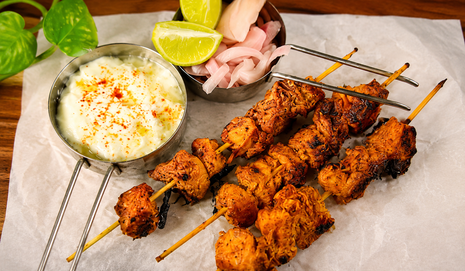 high protein chicken skewers