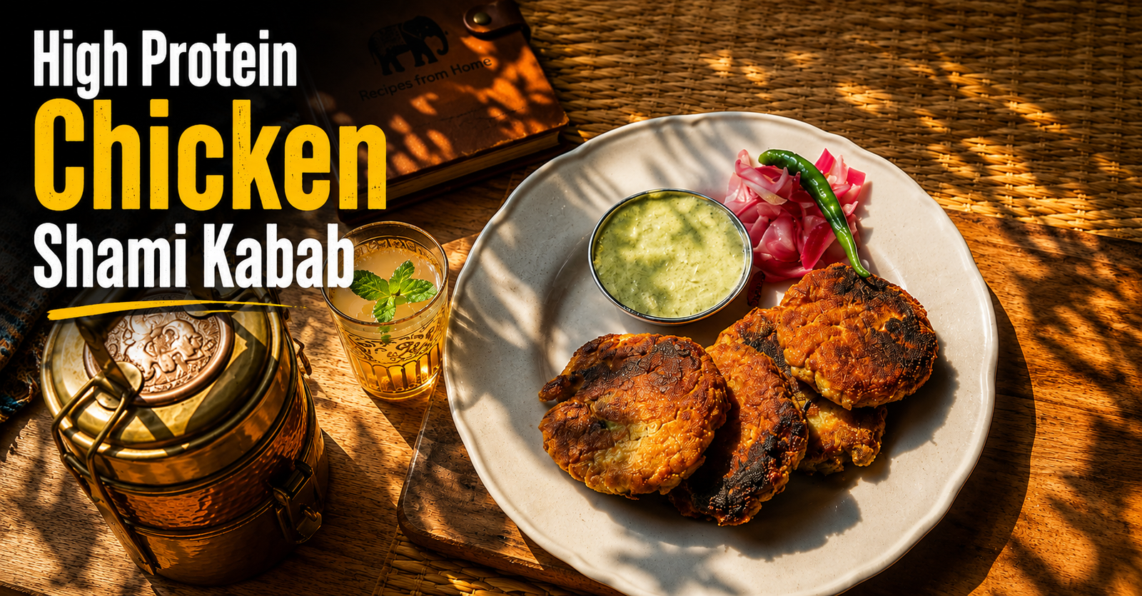 High-protein shami kabab