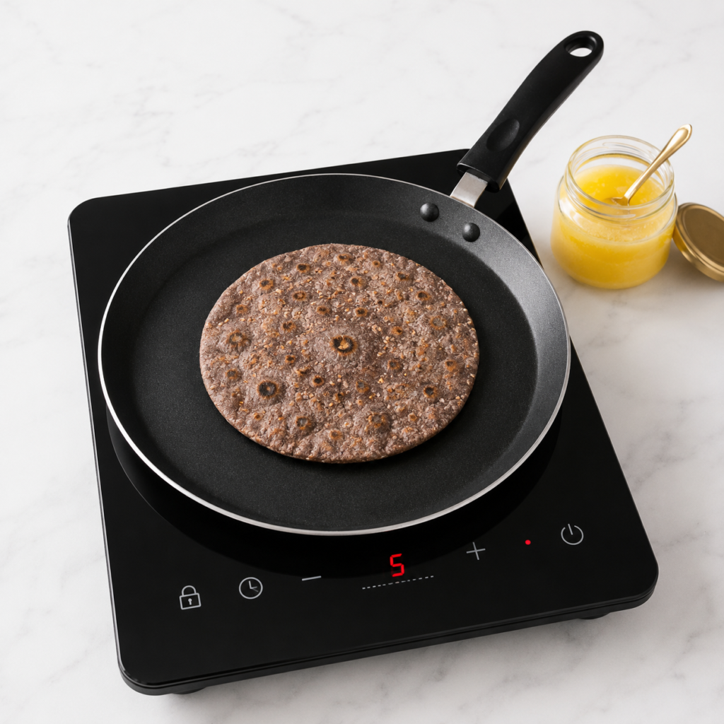 Gluten-free ragi moong roti