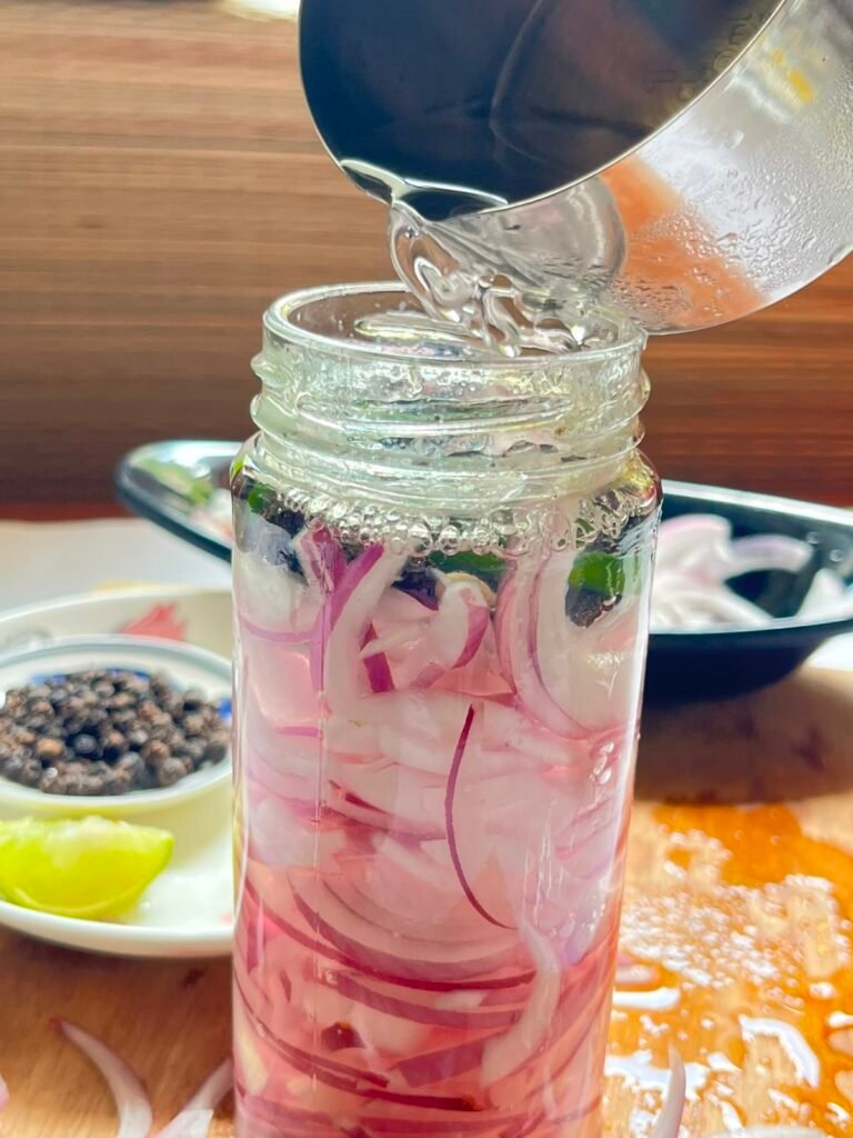 no-oil pickled onion