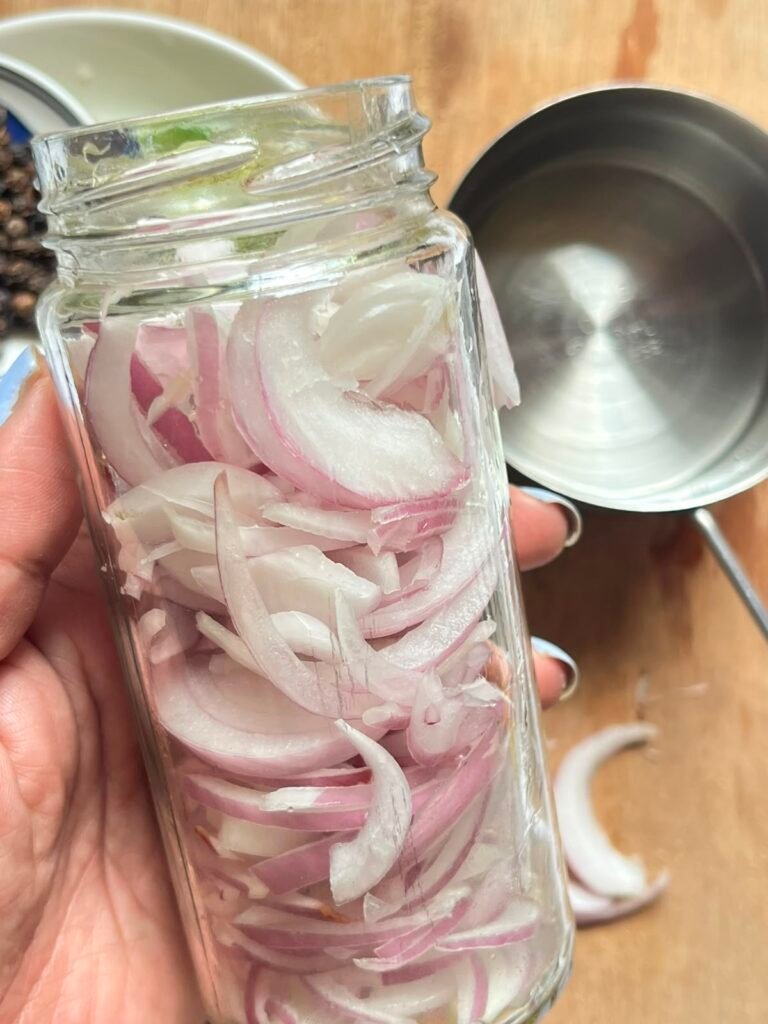 no-oil pickled onion