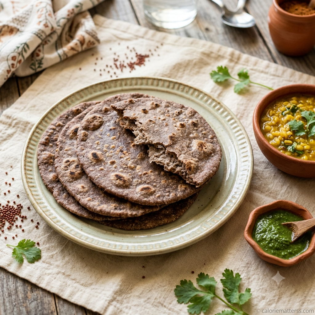 gluten-free ragi moong roti