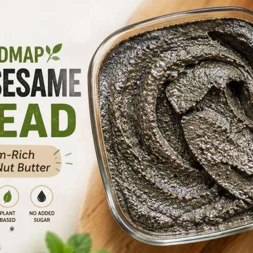 low-FODMAP black sesame spread