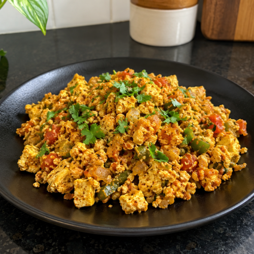 low FODMAP high protein tofu bhurji